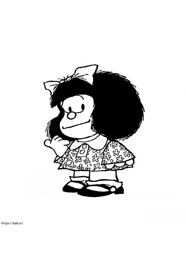 Mafalda 1 para colorir