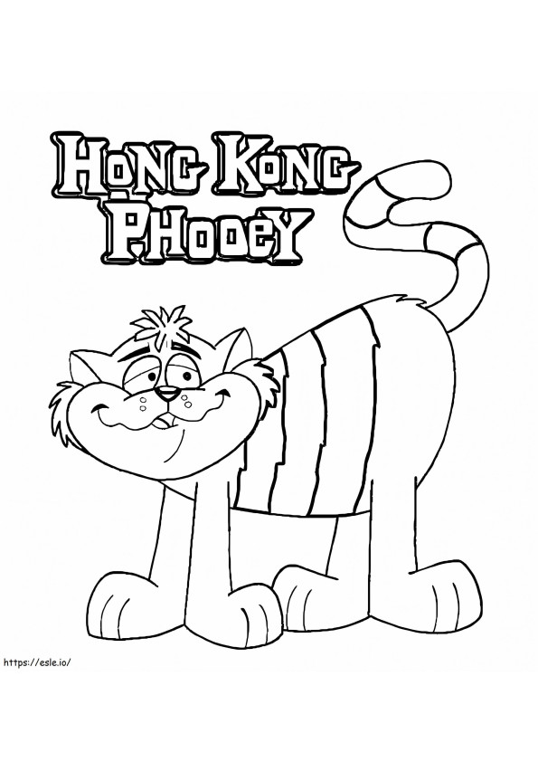 Spot Hong Kong Phooey kleurplaat kleurplaat