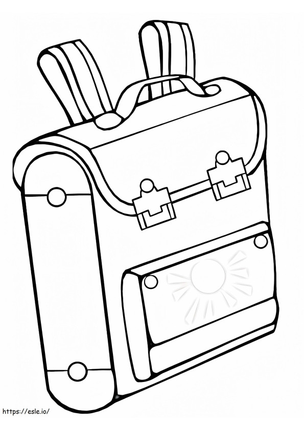 Backpack To Print coloring page