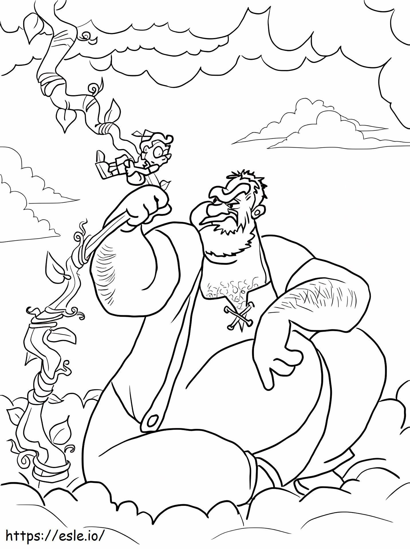 Jack And The Giant Beanstalk coloring page