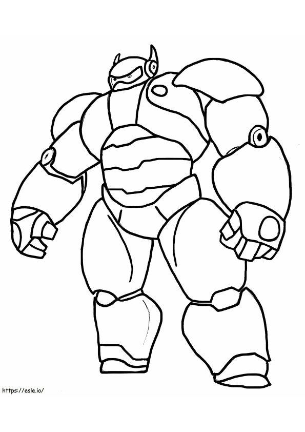 Baymax Armored coloring page
