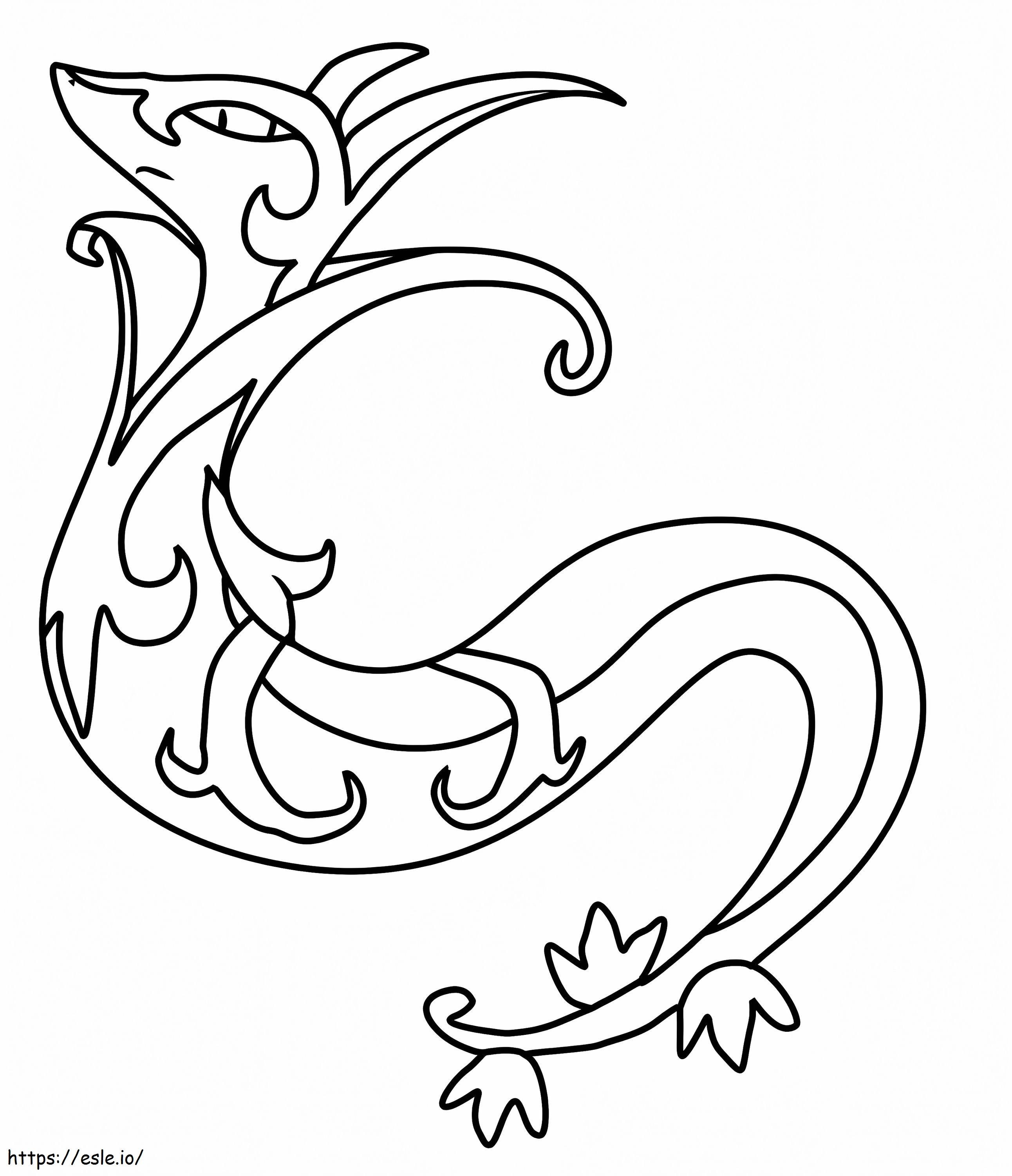 Serperior Pokemon värityskuva