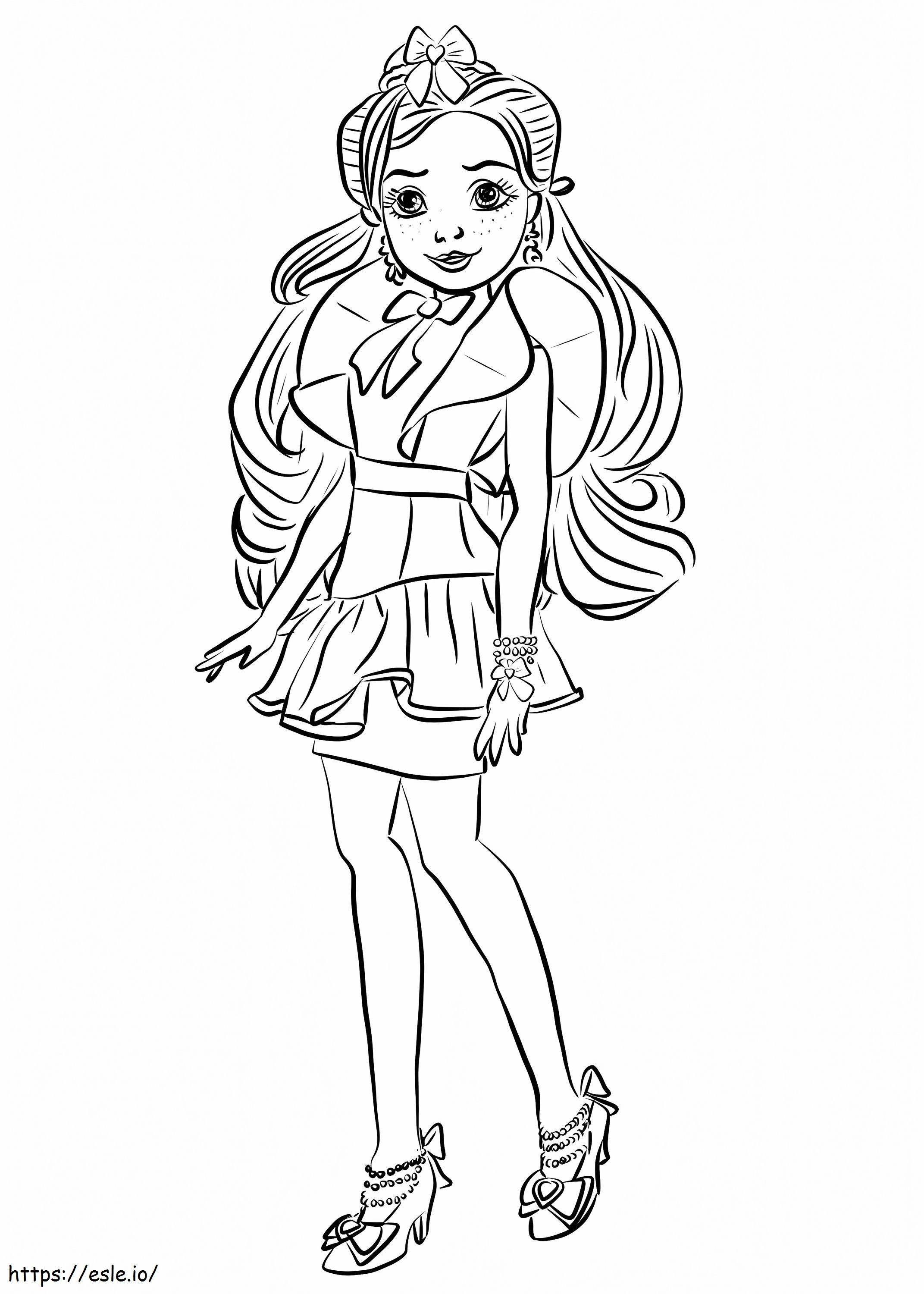 Jane From Descendants Wicked World coloring page