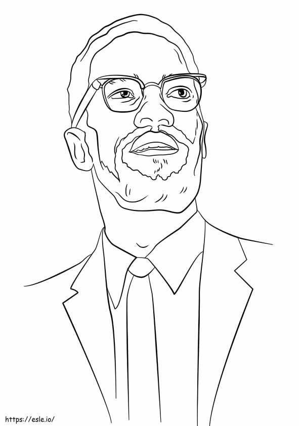 Malcolm X 4 värityskuva