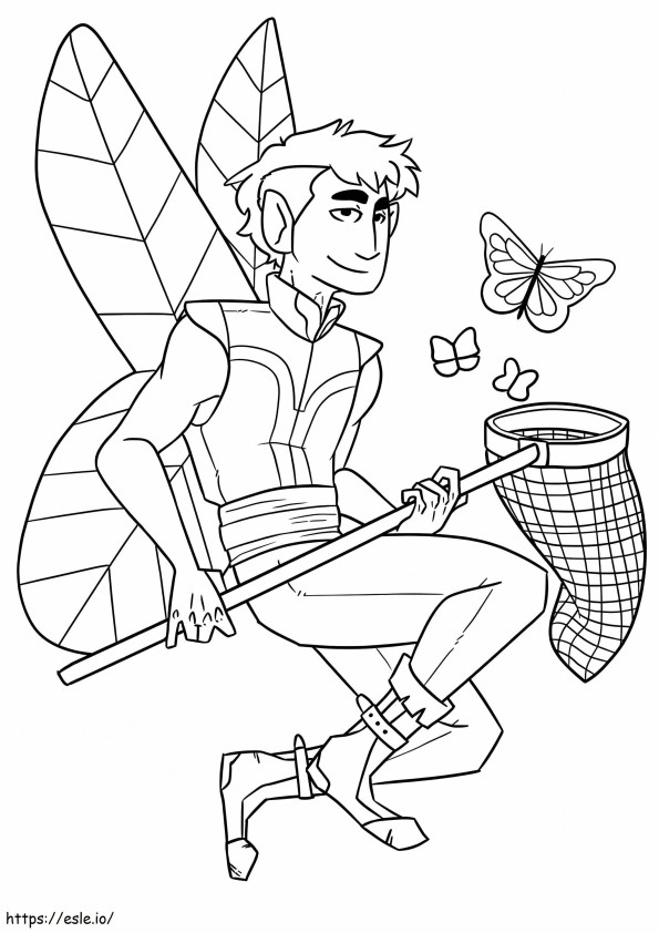 Cool Fairy Boy coloring page