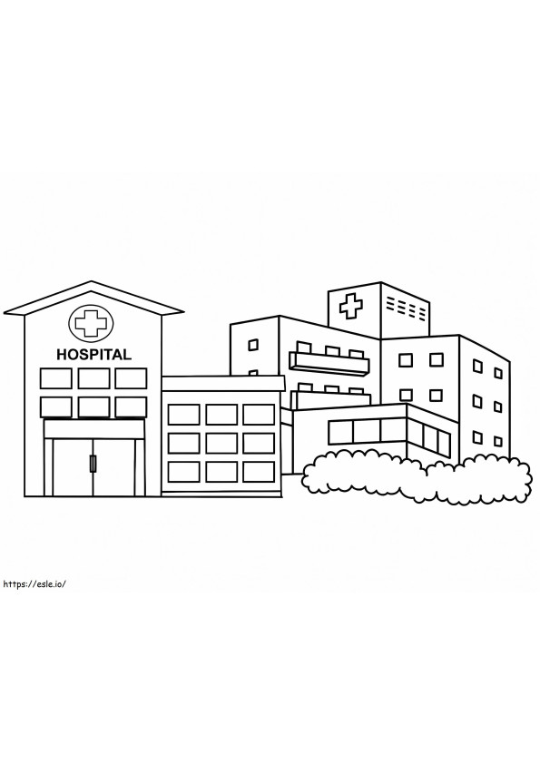 Free Printable Hospital coloring page