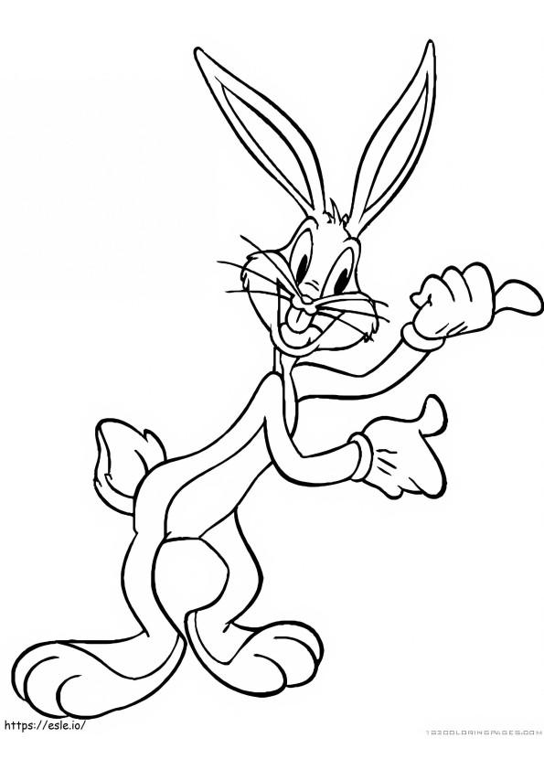 Fantastico Bugs Bunny da colorare