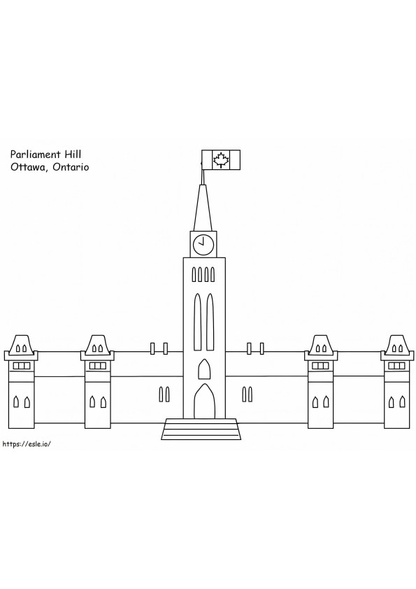 Parliament Hill coloring page