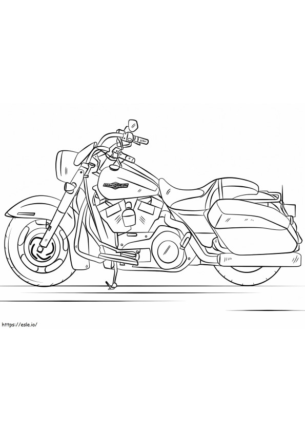Harley Davidson re della strada da colorare