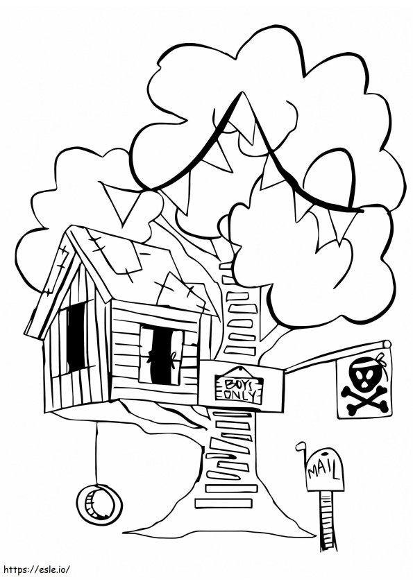 Casa sull'albero per ragazzi