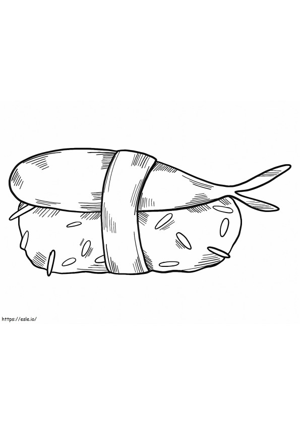 Sushi 8 coloring page