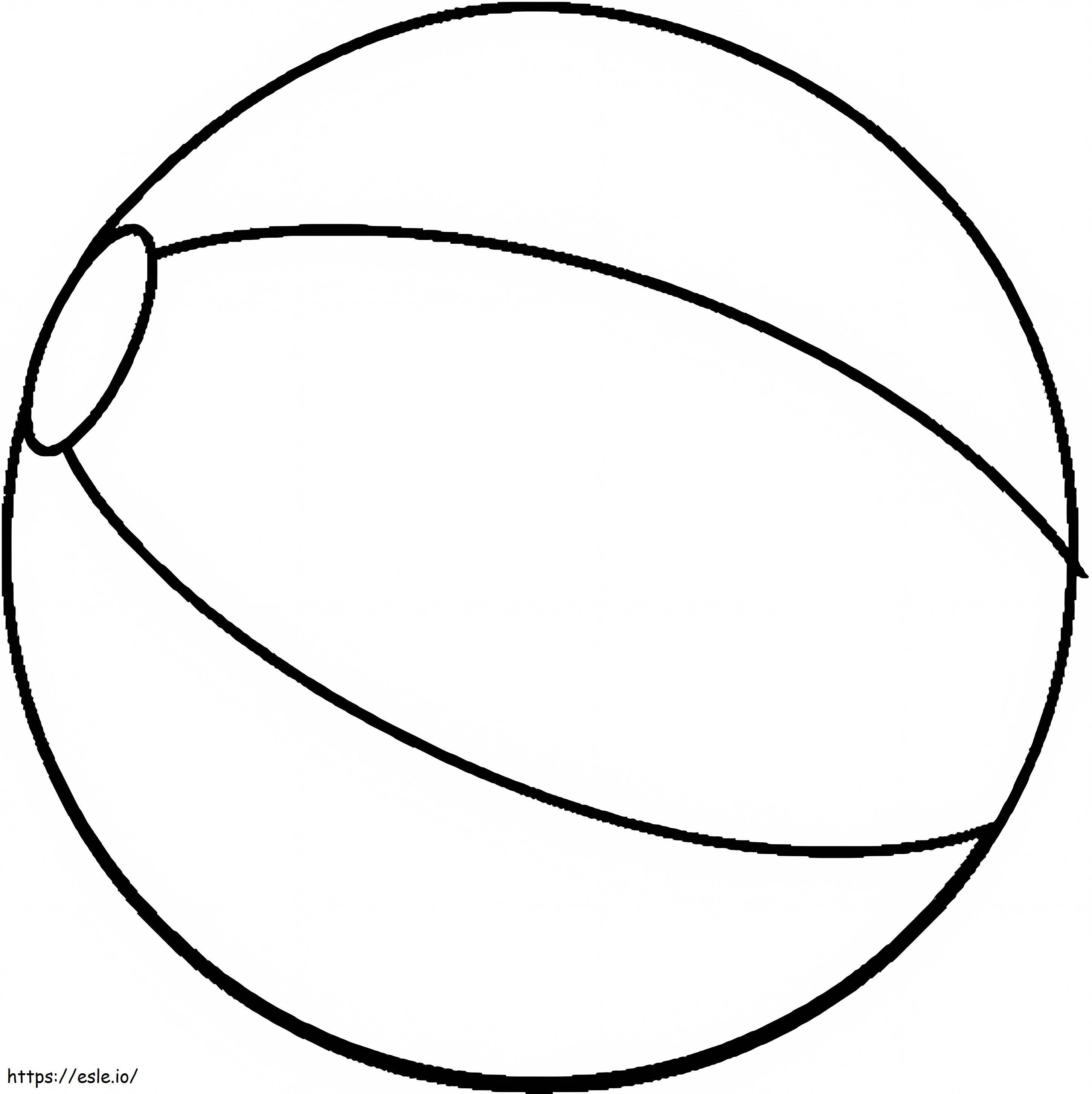 A Beach Ball coloring page