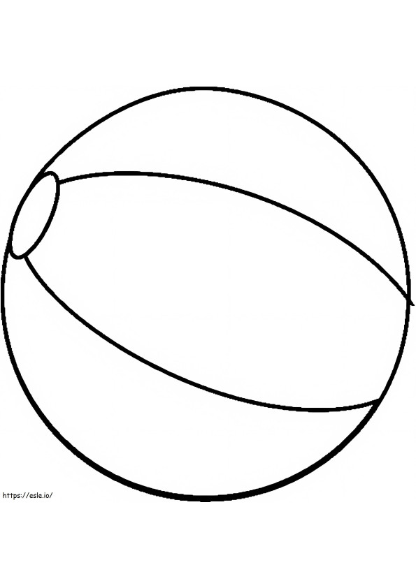 A Beach Ball coloring page