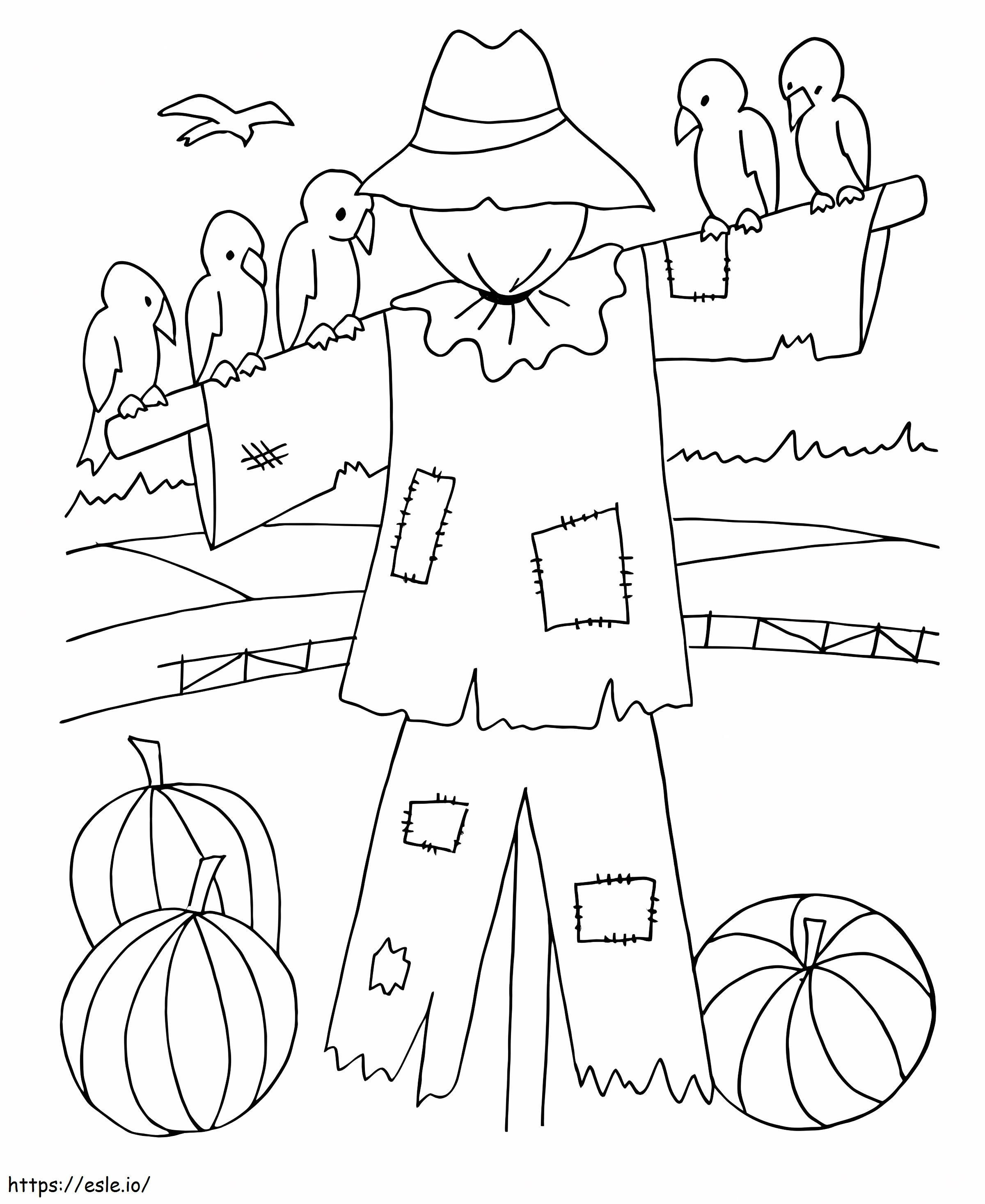 Good Scarecrow coloring page