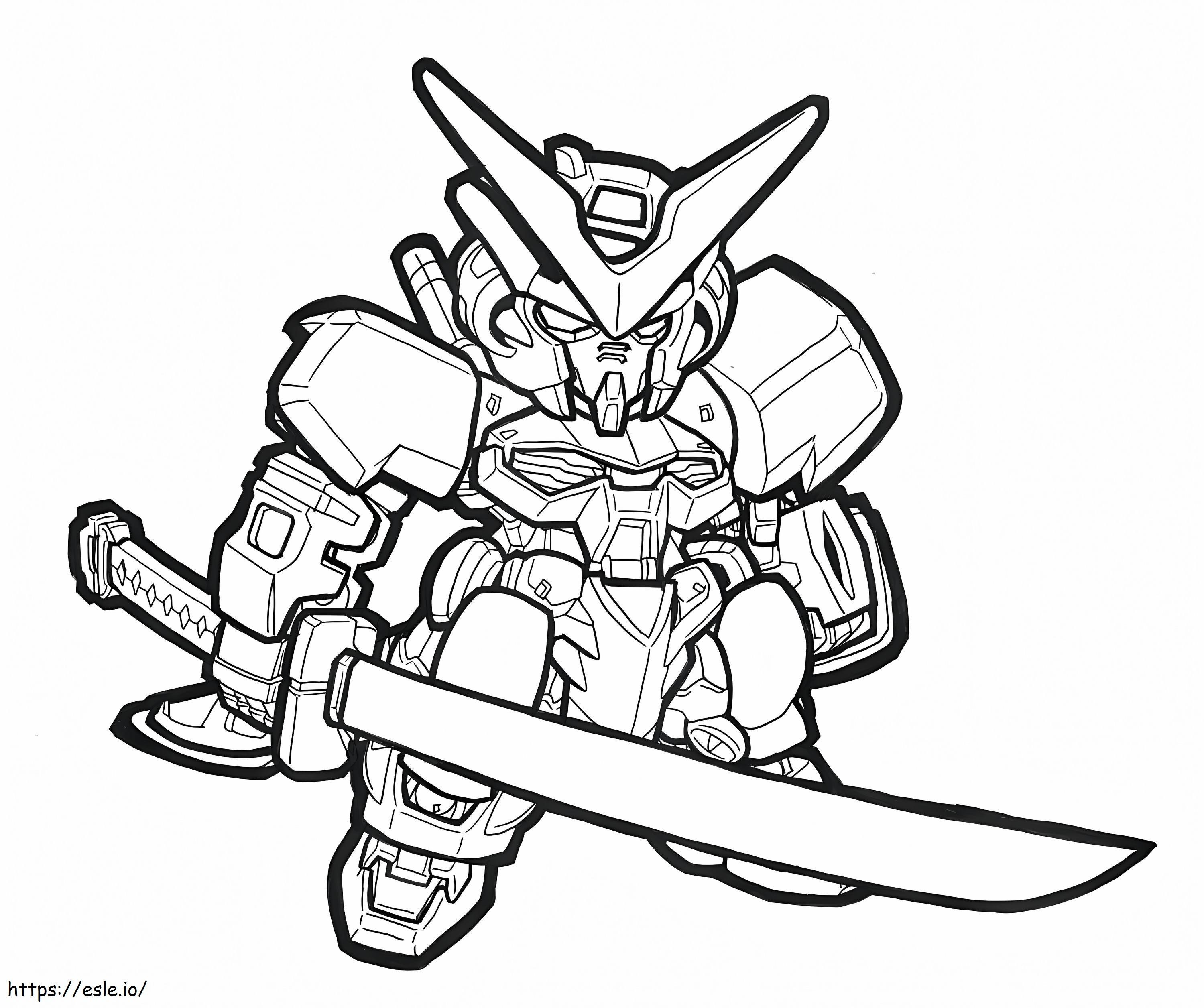 He Asked For A Gundam coloring page