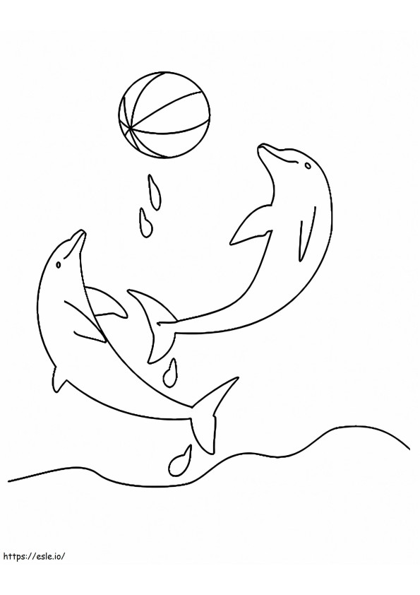 Coloriage Top 20 des dauphins pour vos tout-petits2 à imprimer dessin