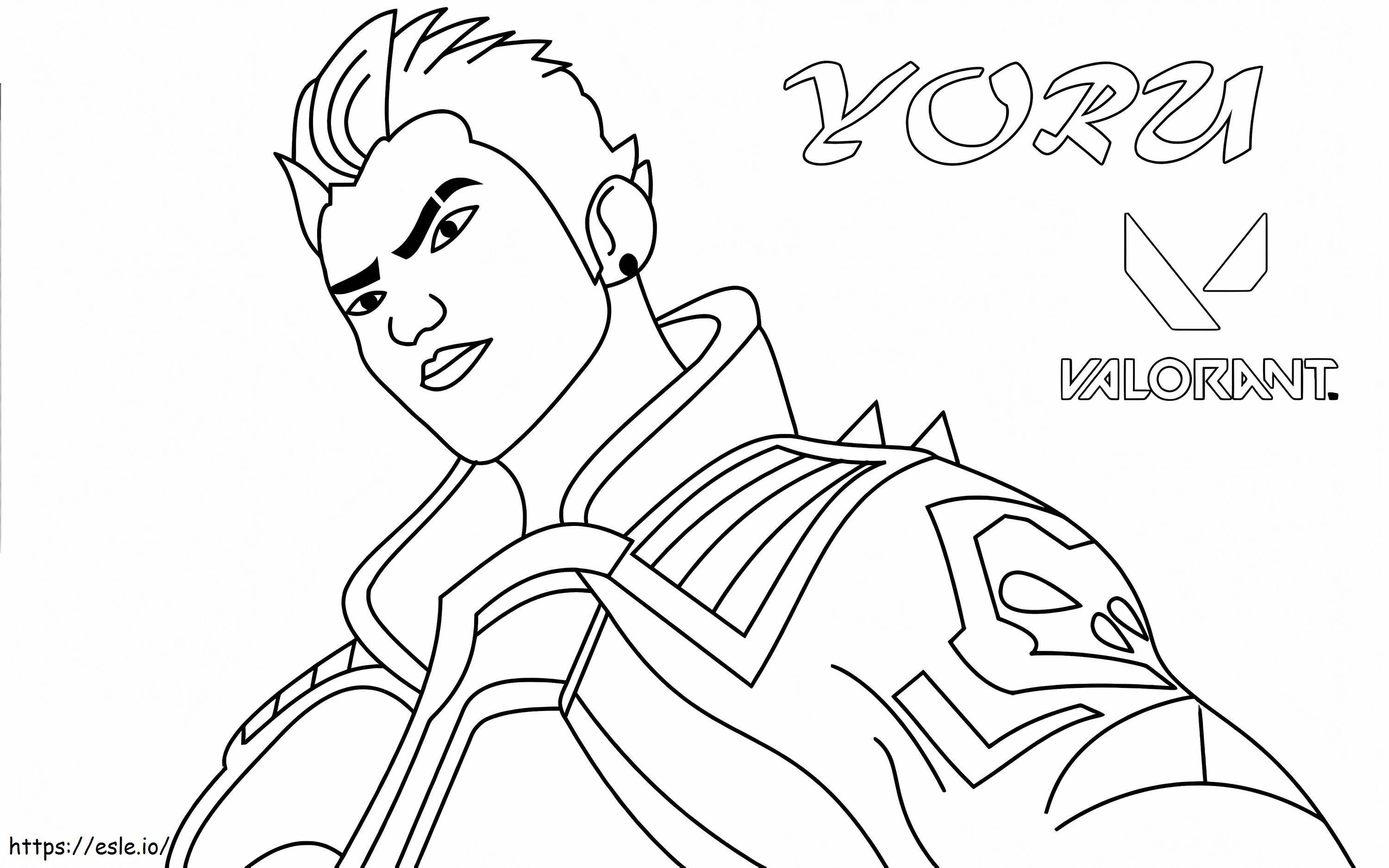 Yoru From Valorant coloring page