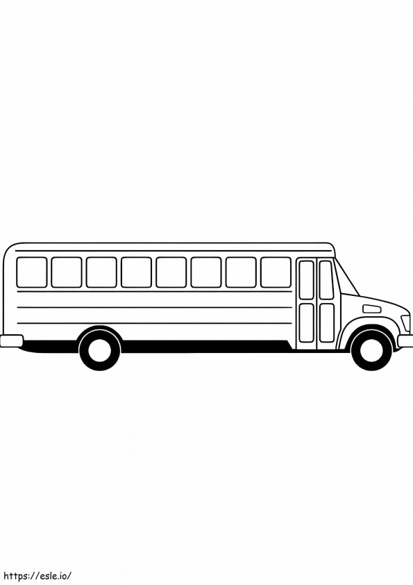 Coloriage Autobus scolaire sympa à imprimer dessin