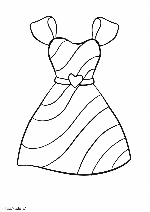 Winter Dress coloring page