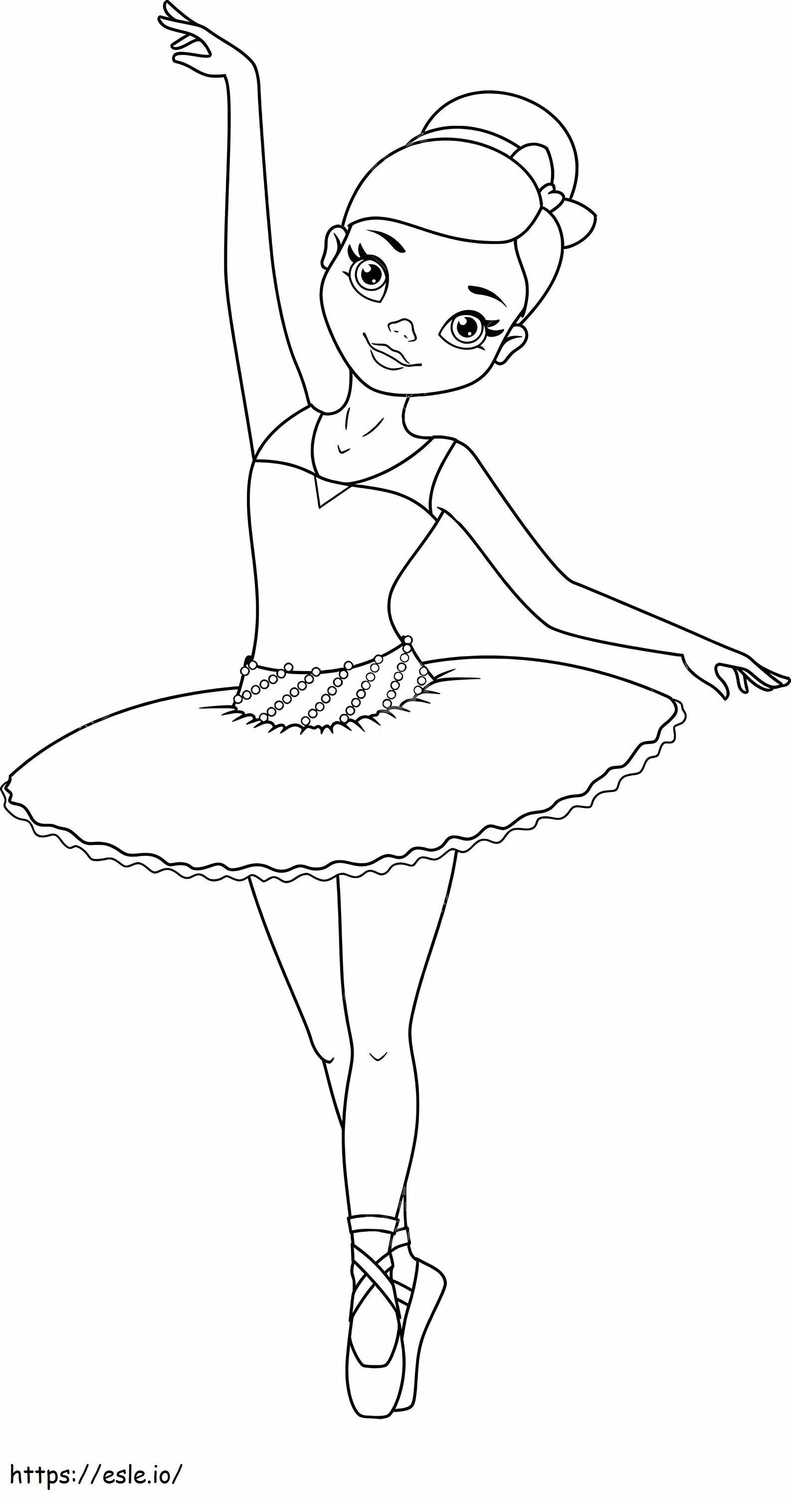 Süße Ballerina ausmalbilder