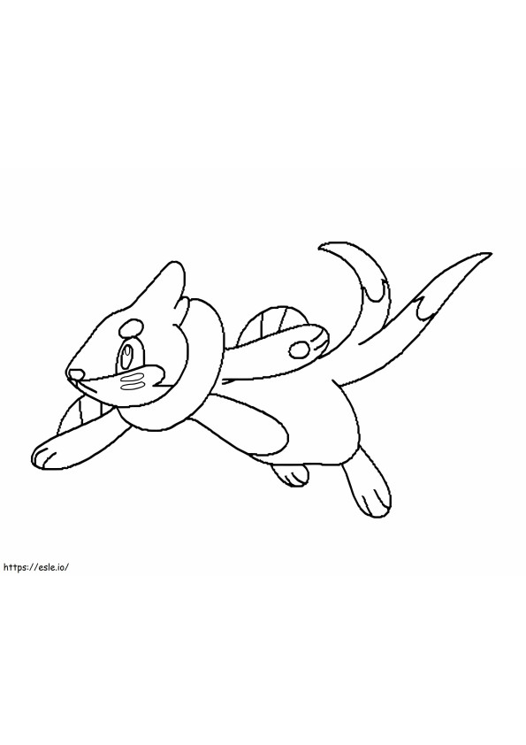 Pokémon Buizel 3 para colorir