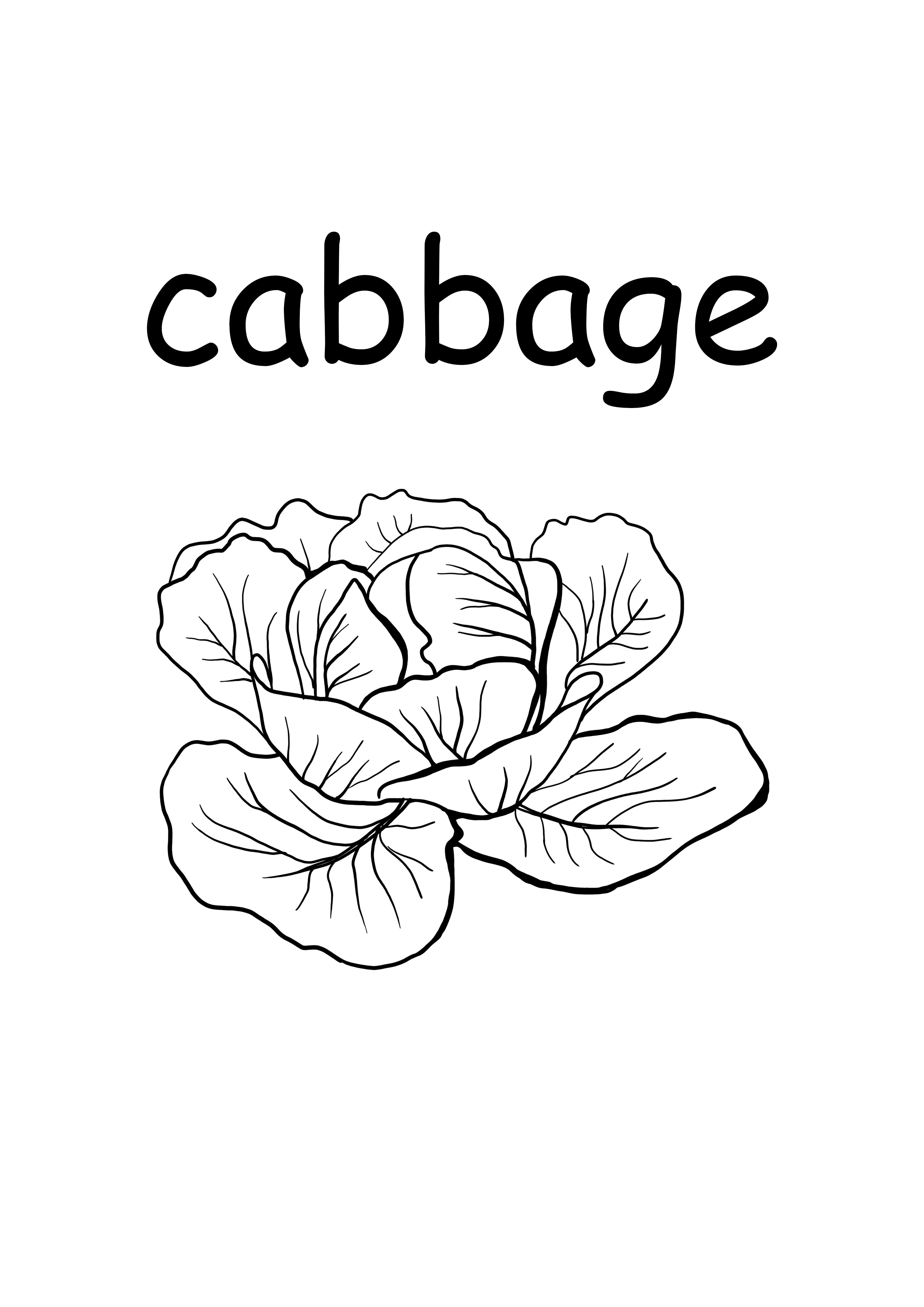 cキャベツ小文字の単語のダウンロードページ、無料印刷