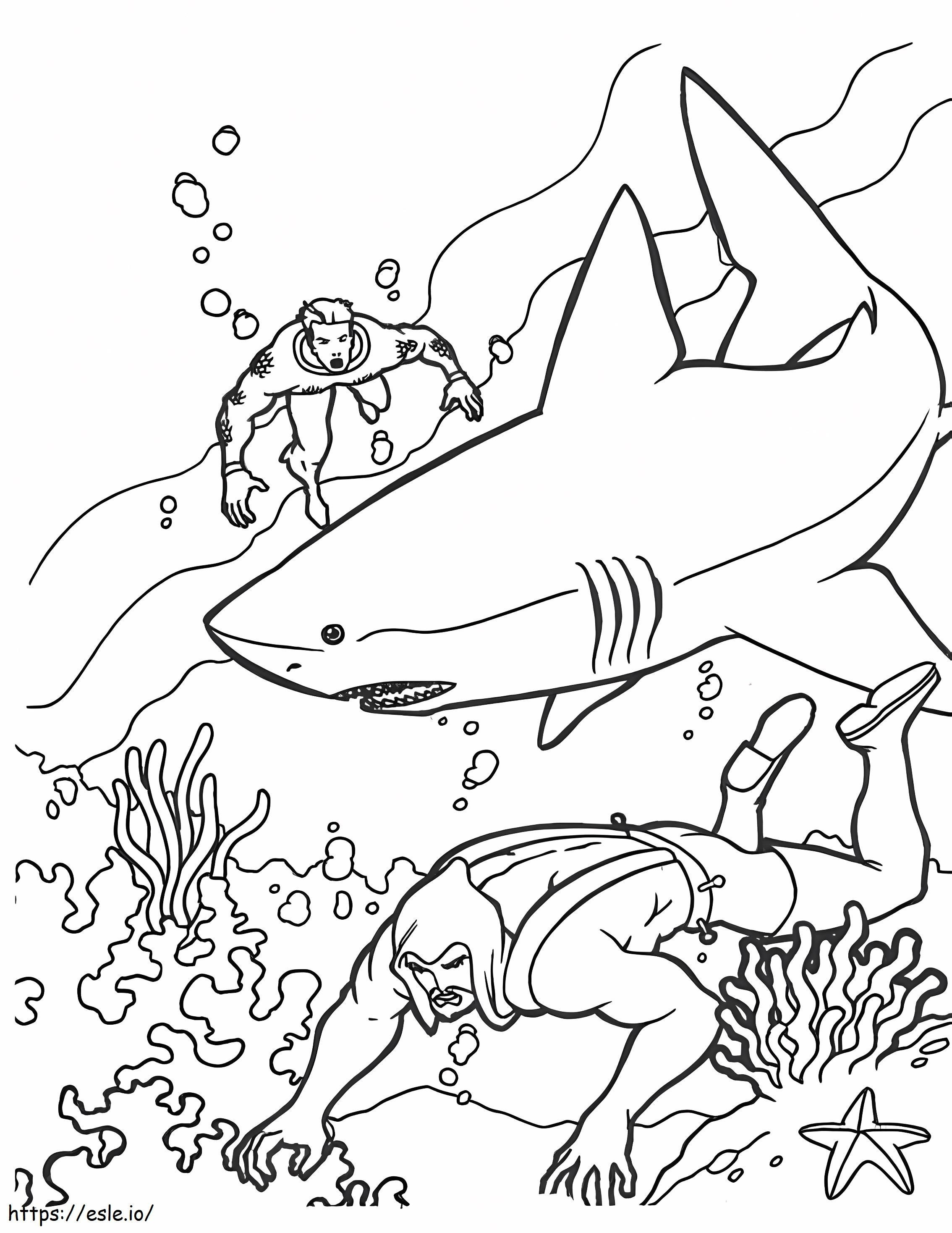 Aquaman 14 para colorir