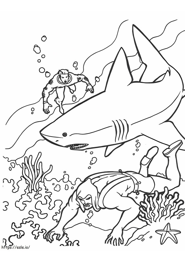 Aquaman 14 para colorir