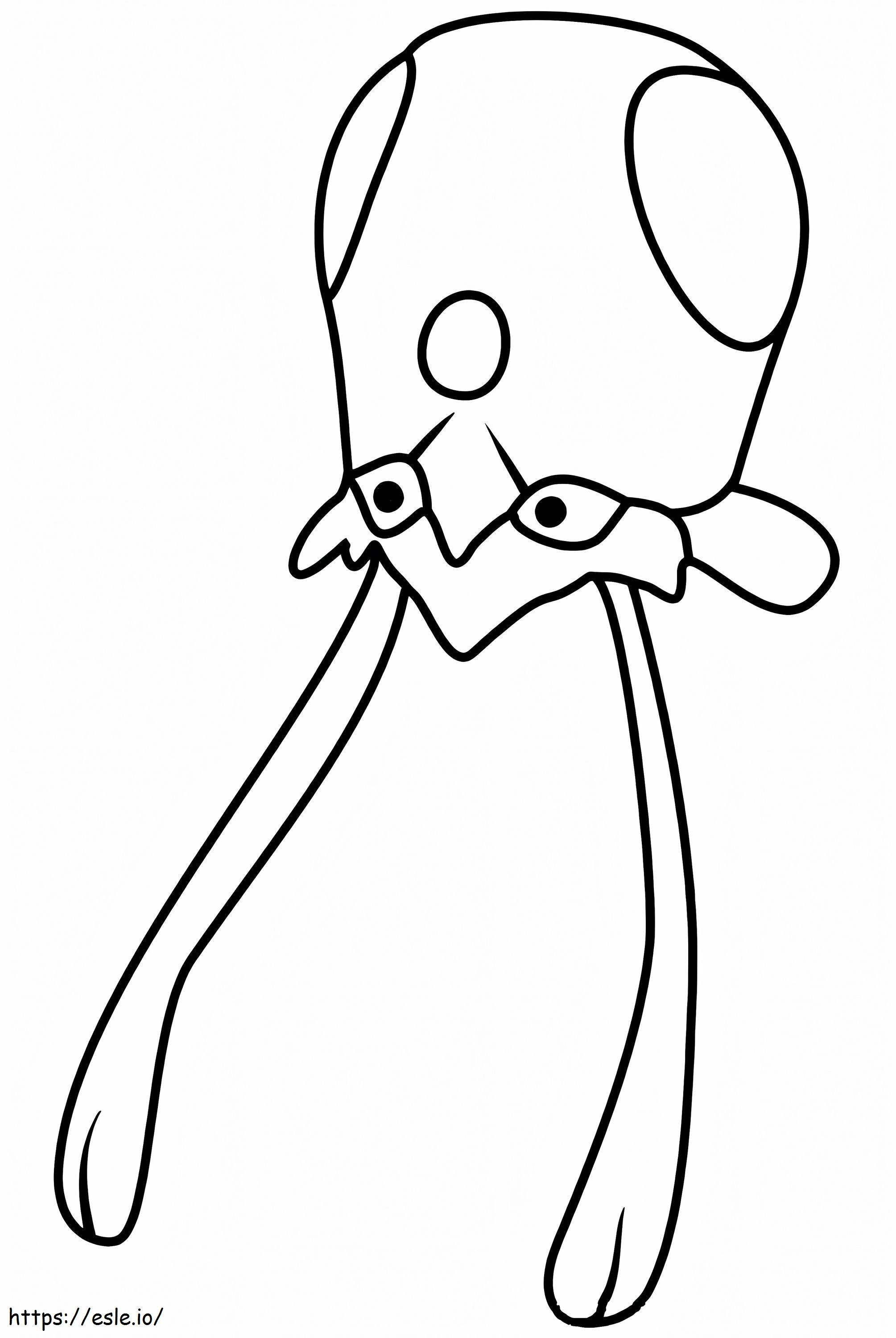 Tentacool 4 coloring page