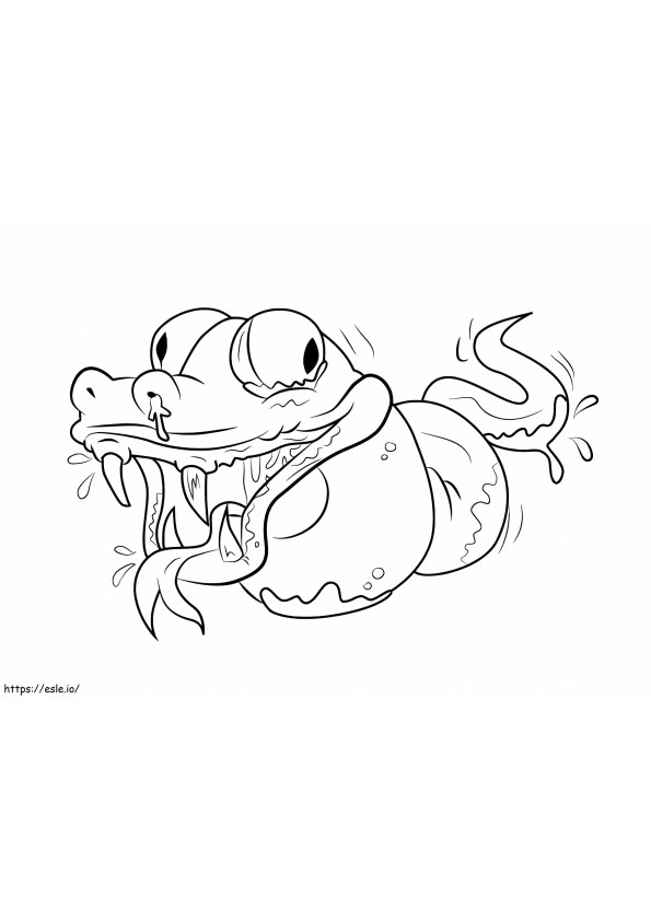 Coloriage Ugglys en python tordu à imprimer dessin