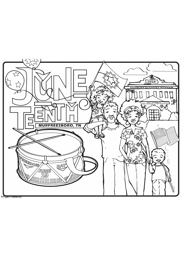 Juneteenth Printable coloring page