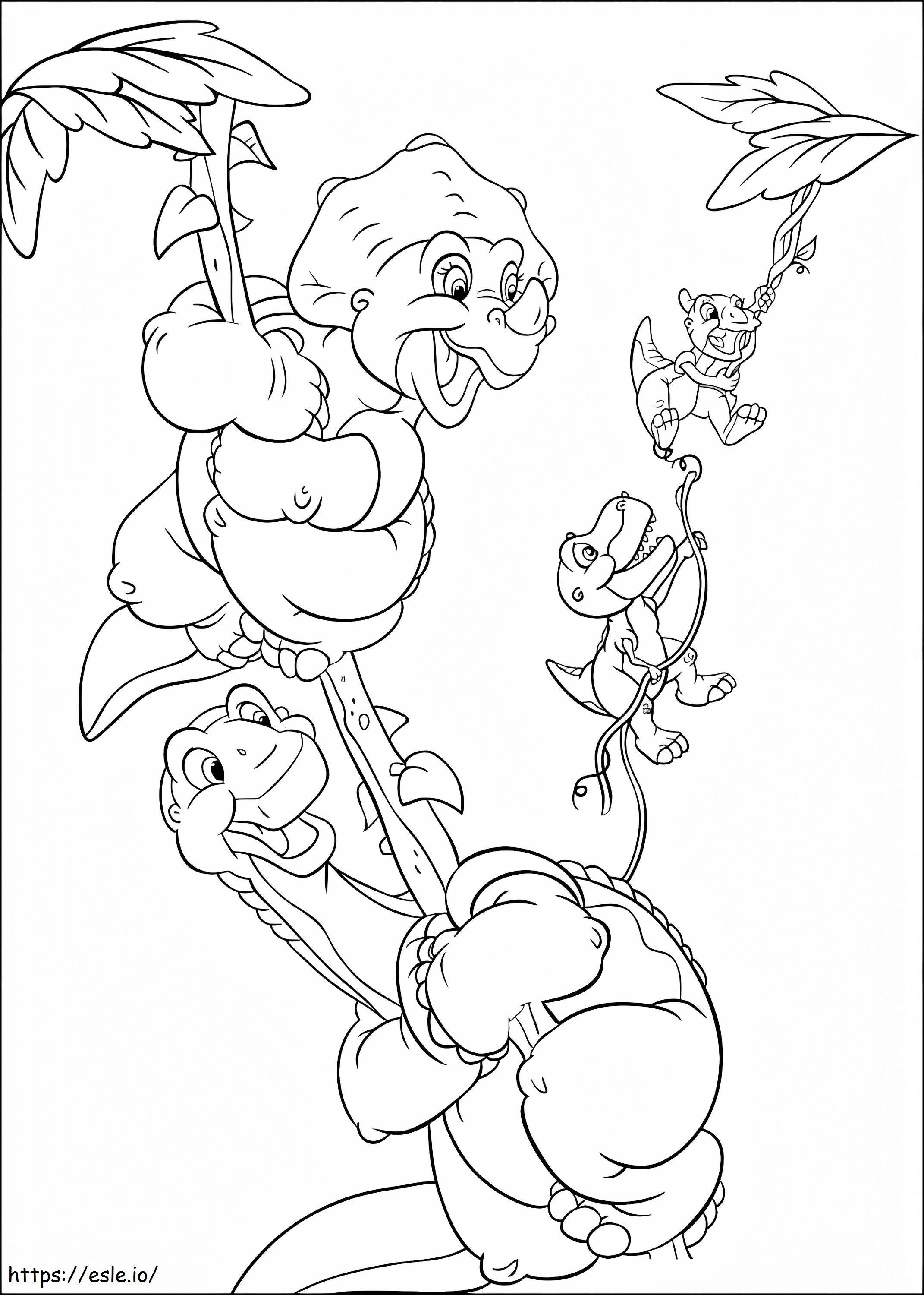 Land Before Time coloring page
