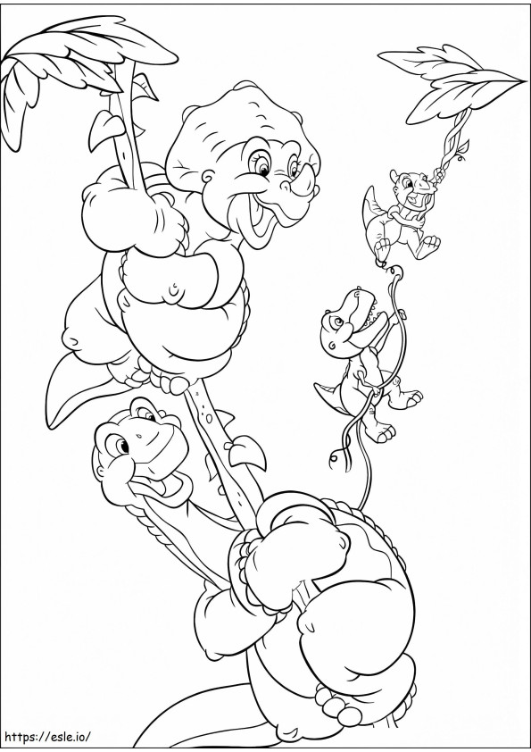 Land Before Time coloring page