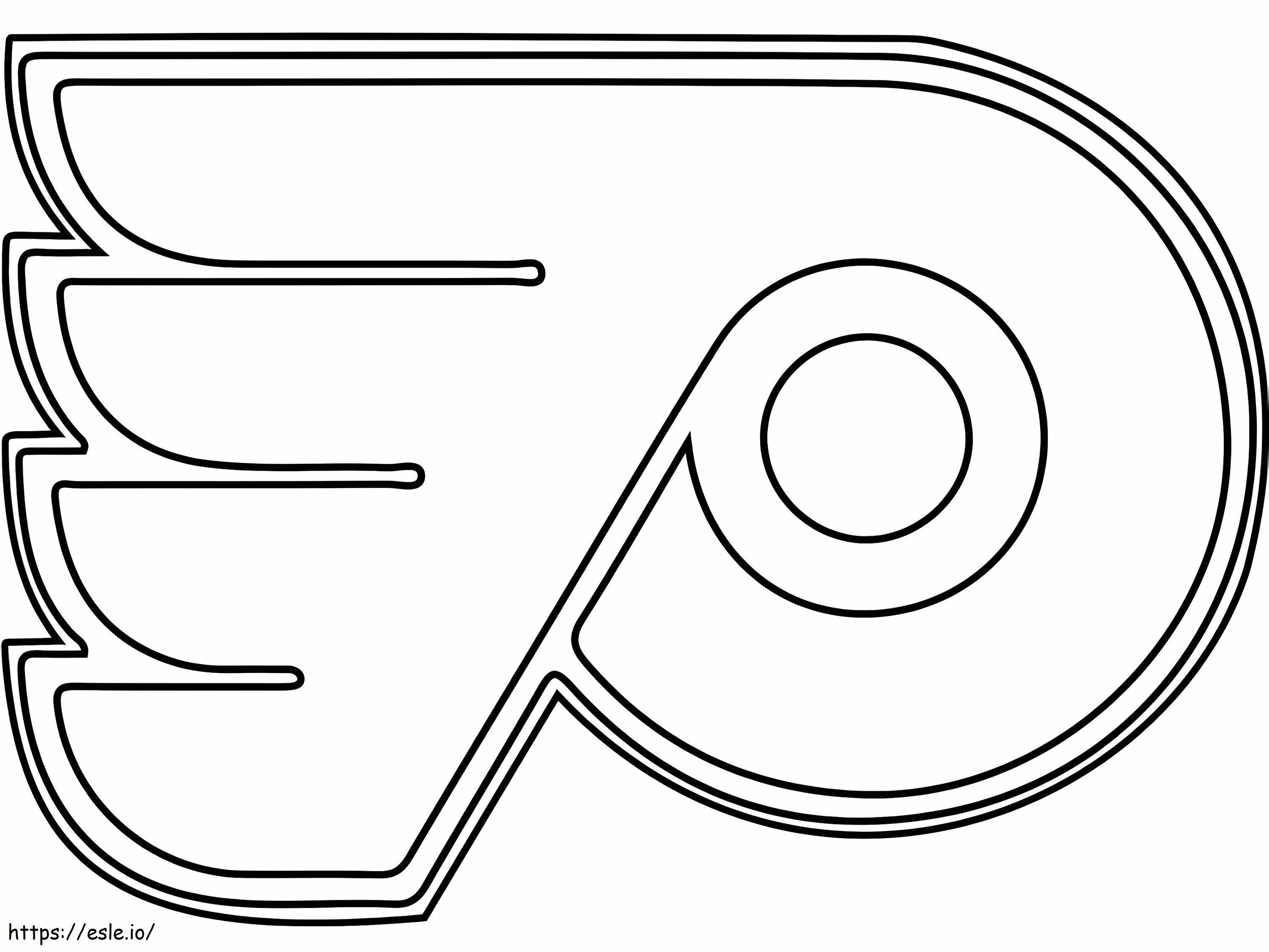 Coloriage Logo des Flyers de Philadelphie à imprimer dessin