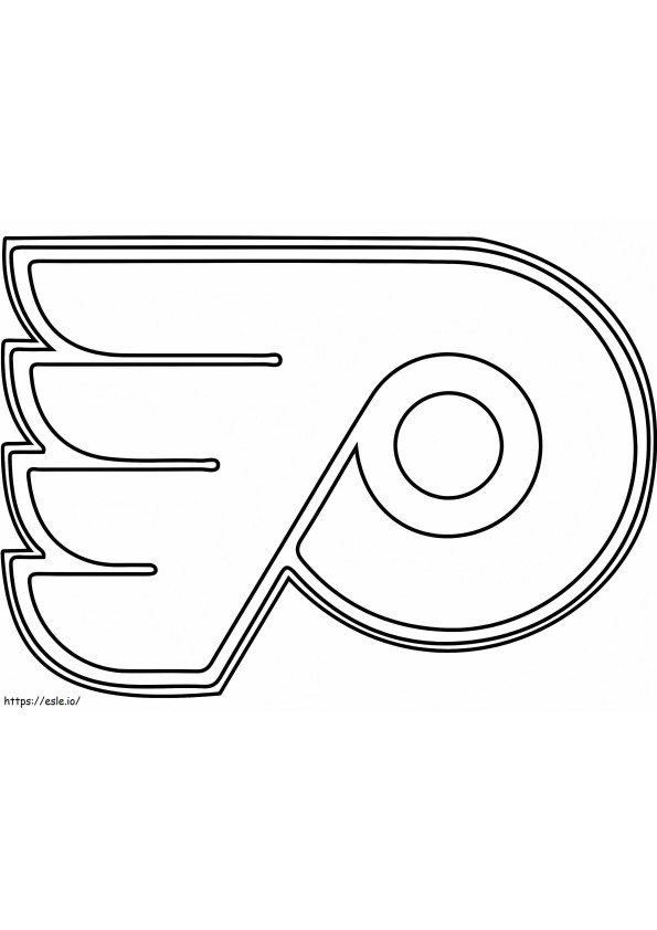 Logo Philadelphia Flyers de colorat