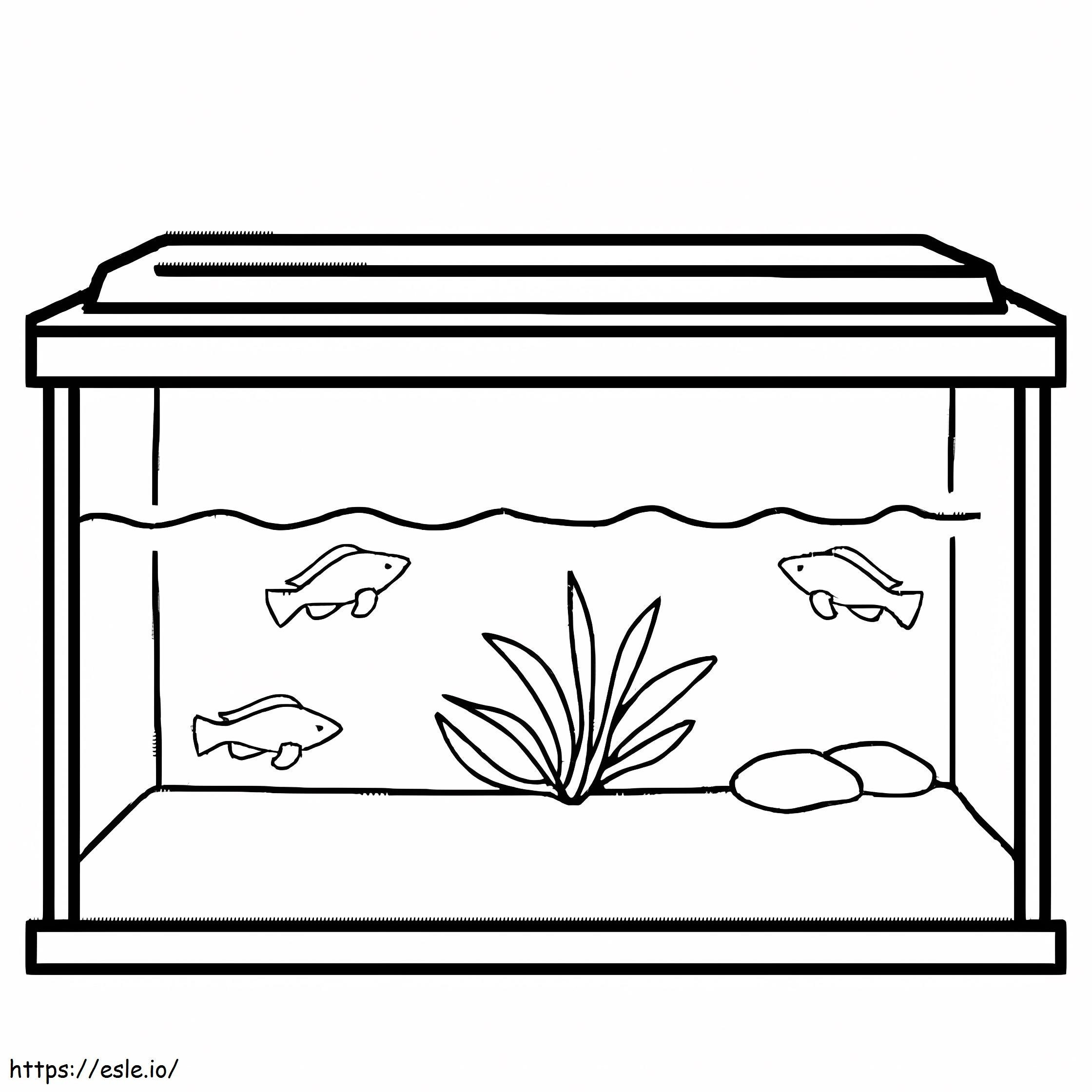 Fish Tank 1 coloring page