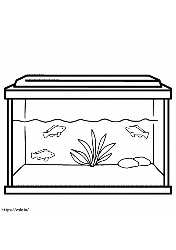 Fish Tank 1 coloring page