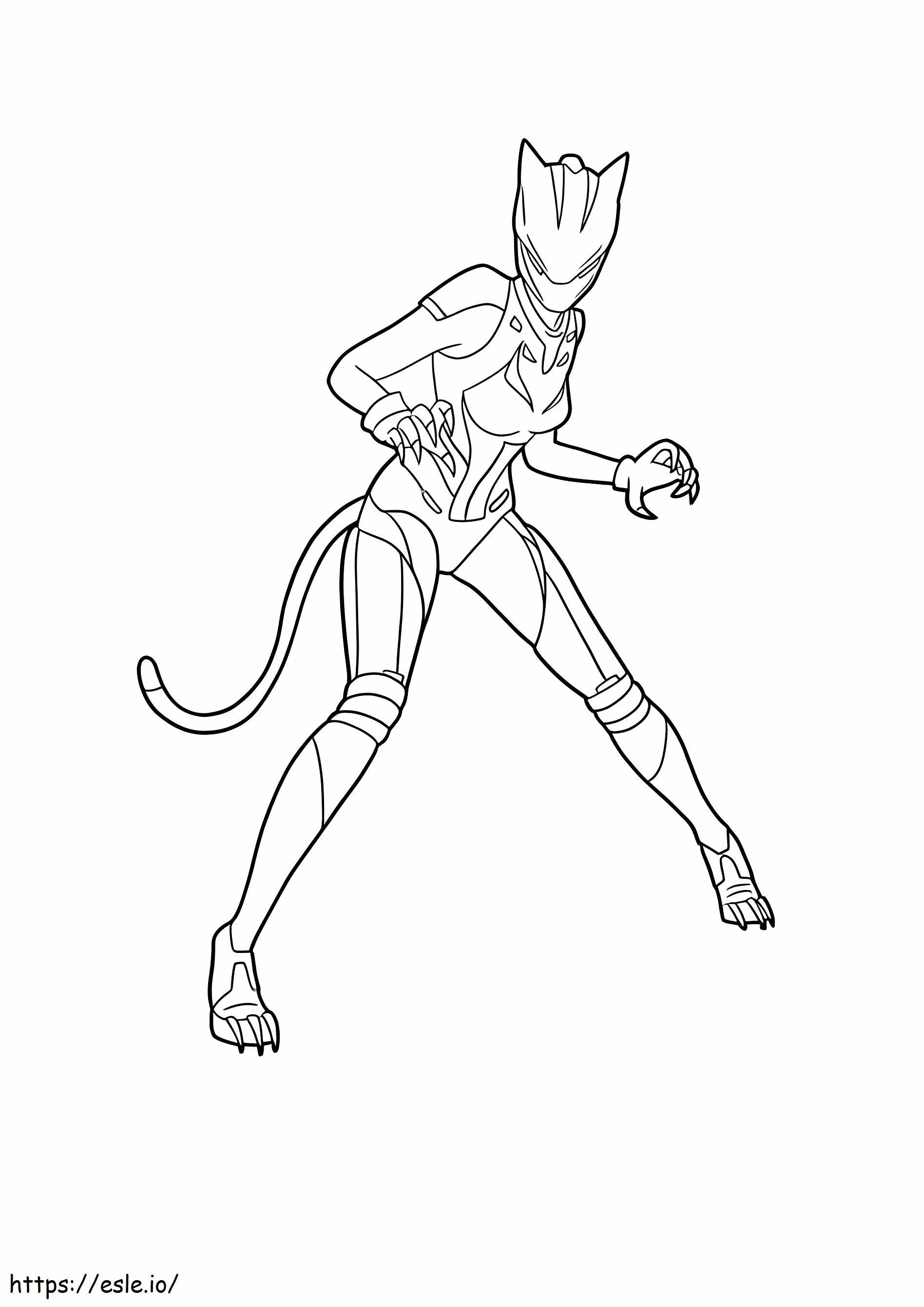 Lynx Max Tier Skin Fighting coloring page
