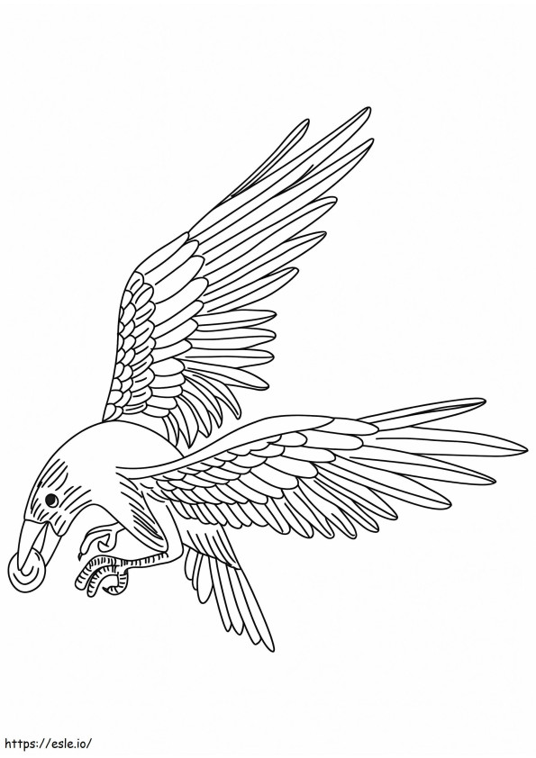 Cool Raven coloring page