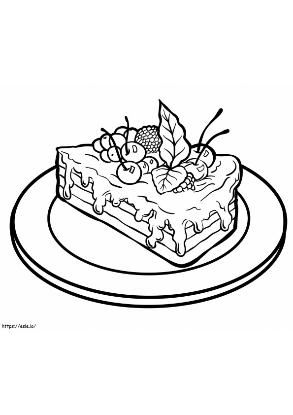 Printable Piece Of Cake coloring page