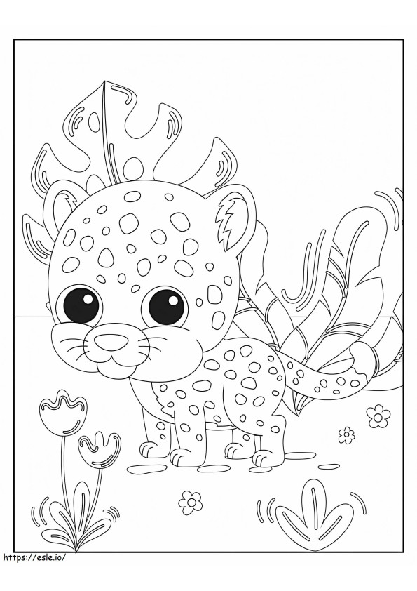 Baby Jaguar coloring page