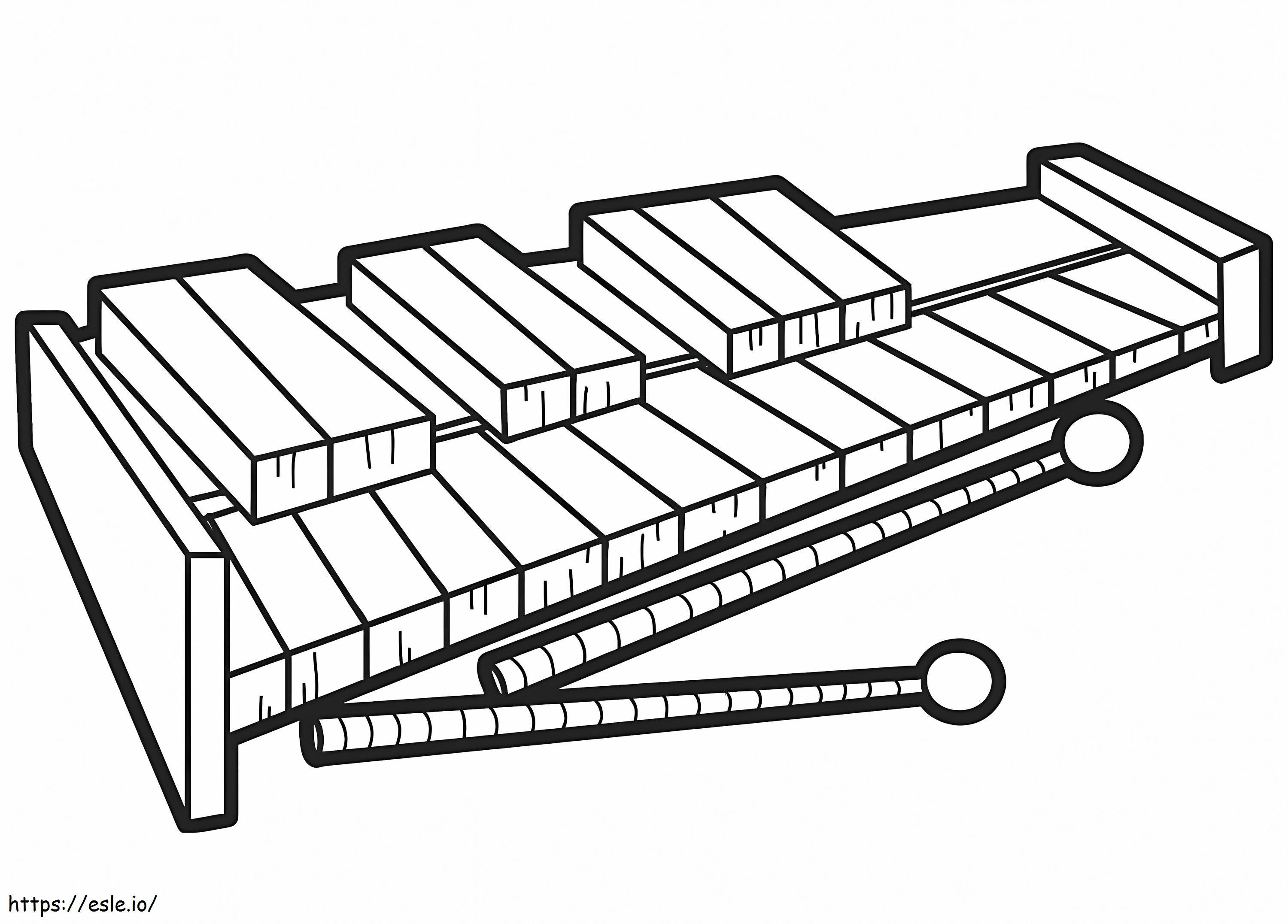 Xylophone Normal 5 coloring page