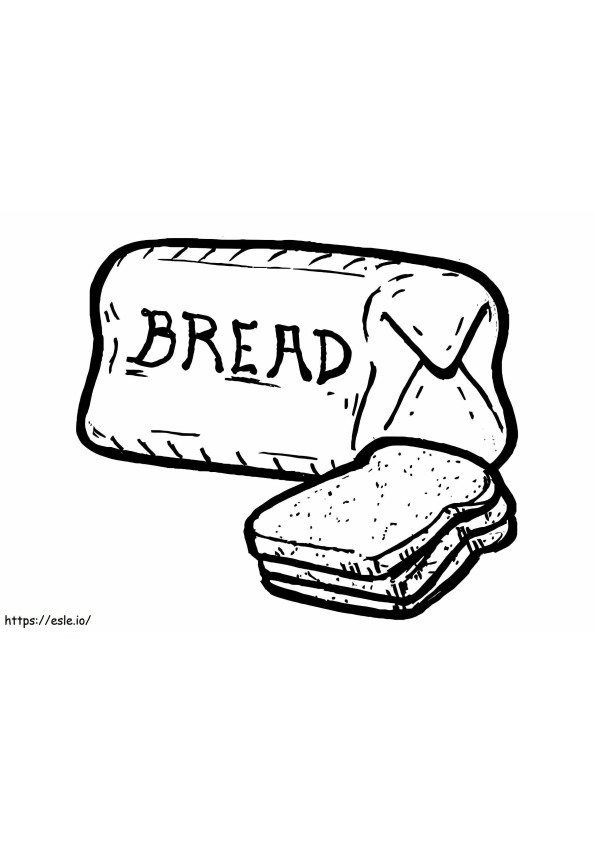 小麦パン ぬりえ - 塗り絵