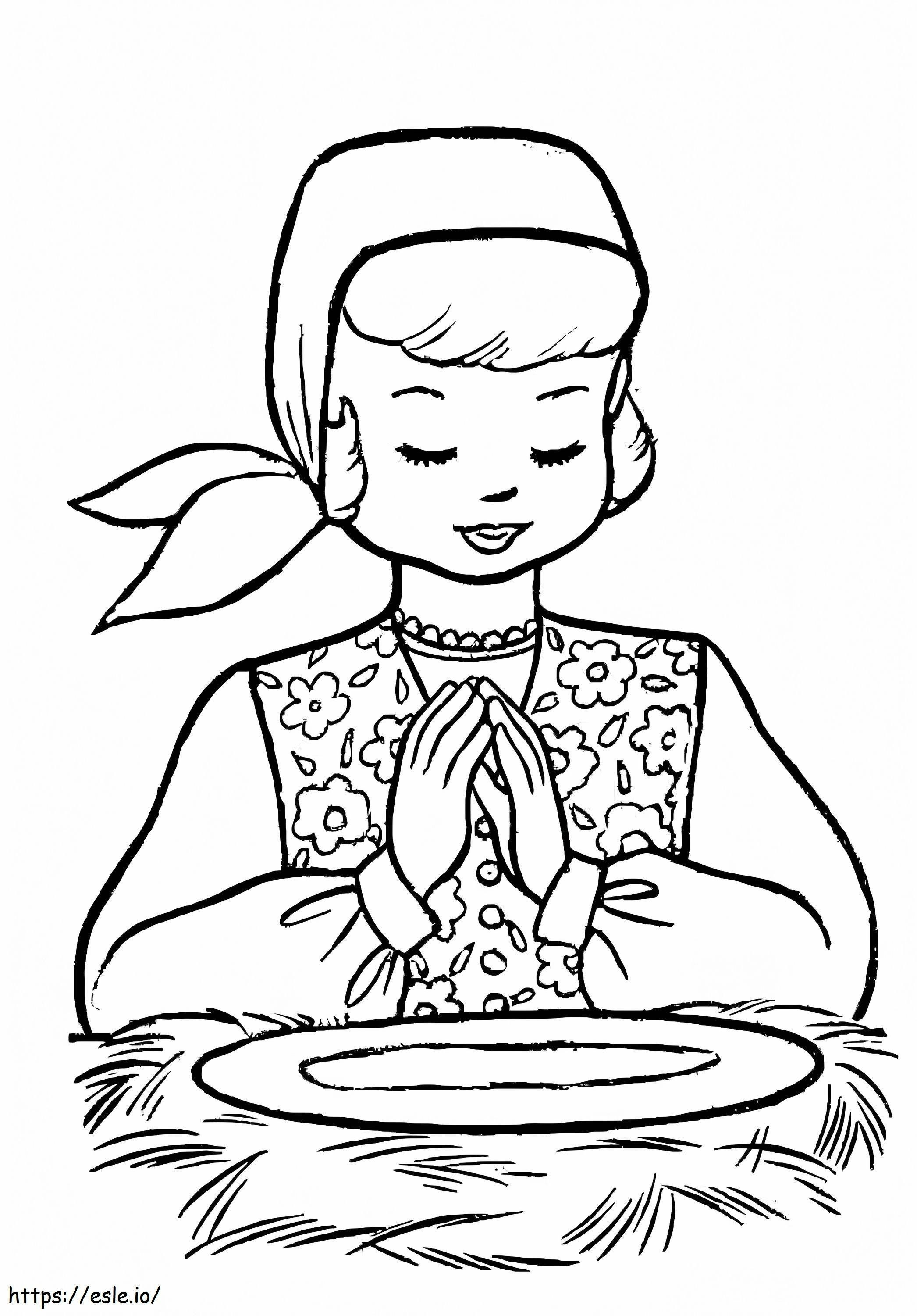 Christmas Eve In Poland coloring page