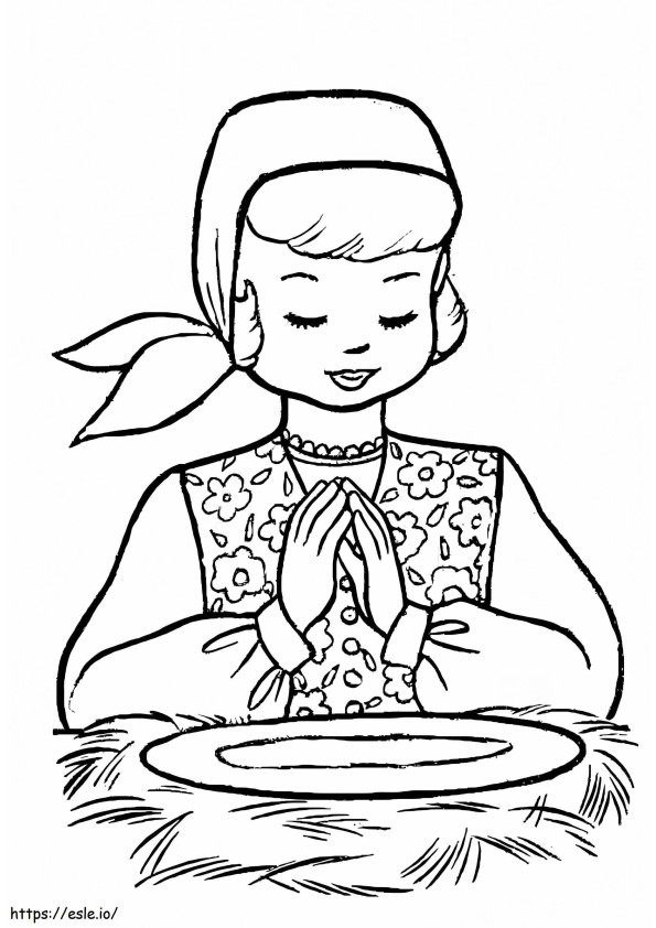 Christmas Eve In Poland coloring page