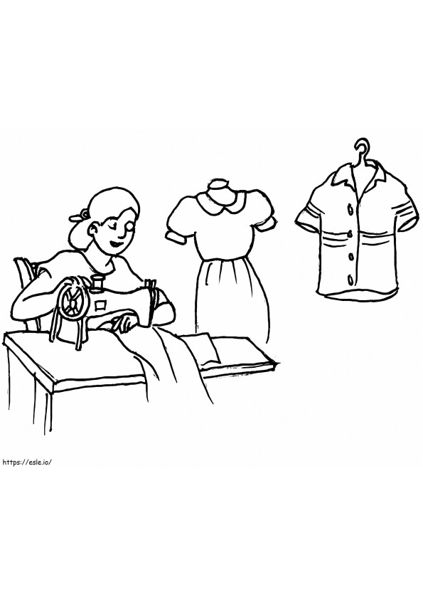 Tailor 11 coloring page