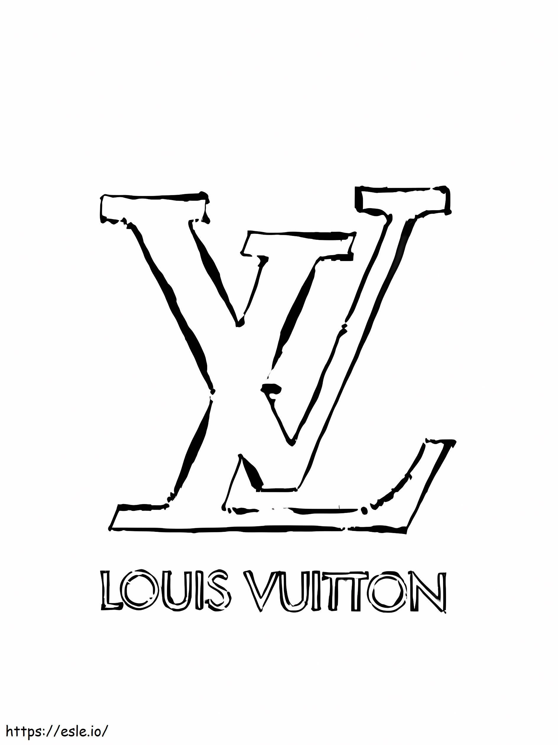 Louis Vuitton-logo kleurplaat kleurplaat