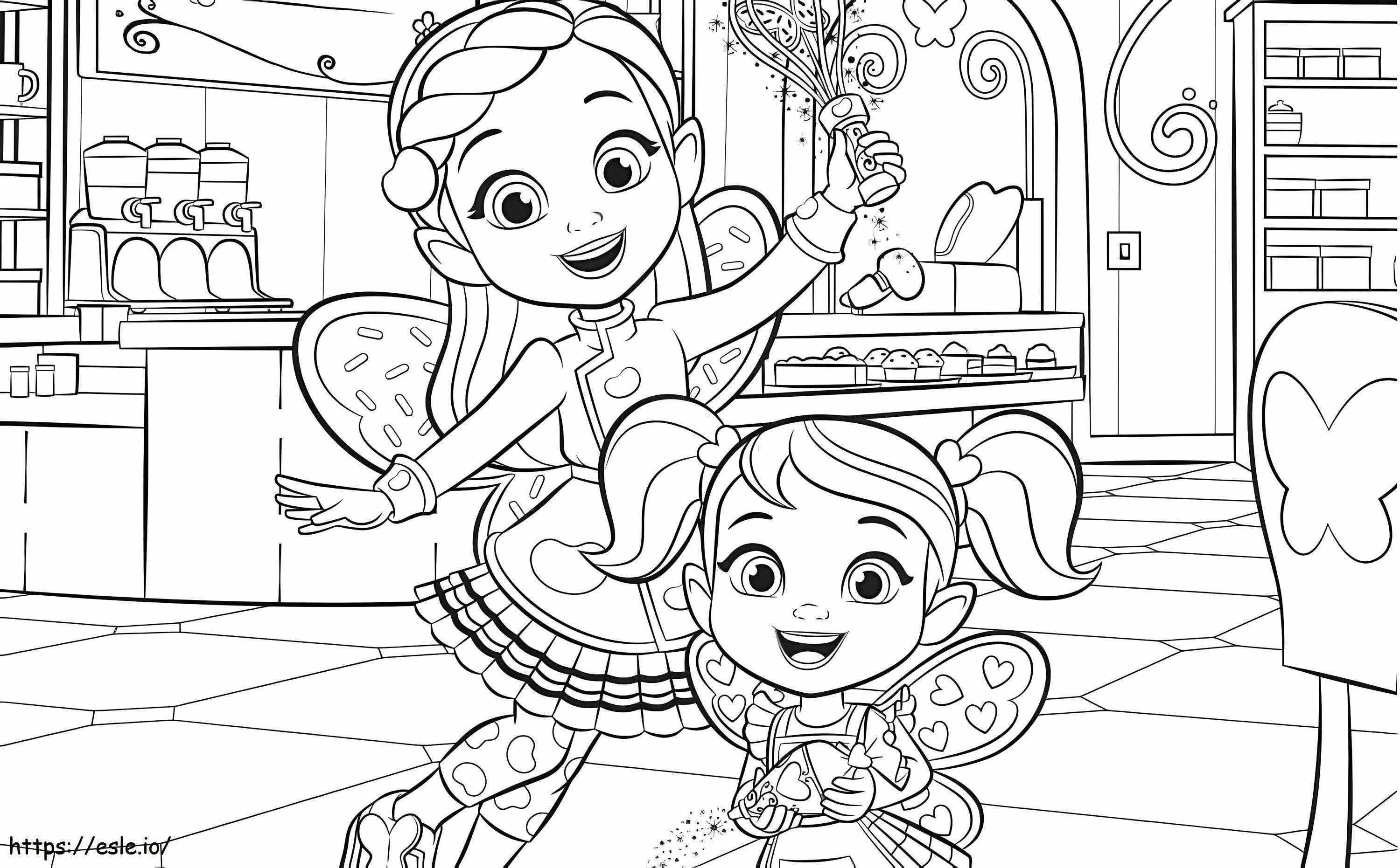 Butterbean And Cricket coloring page