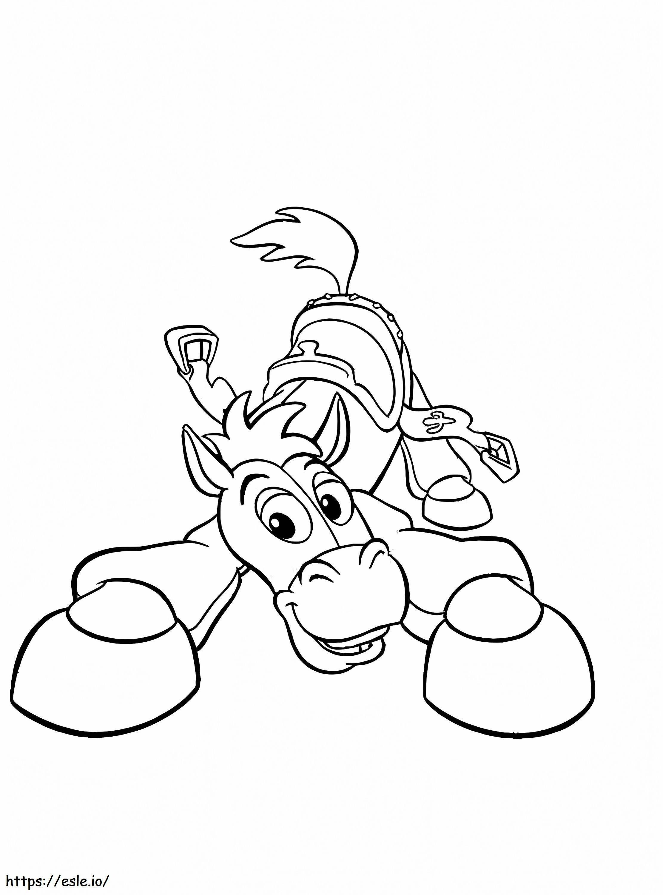 Meet Bullseye The Horse coloring page