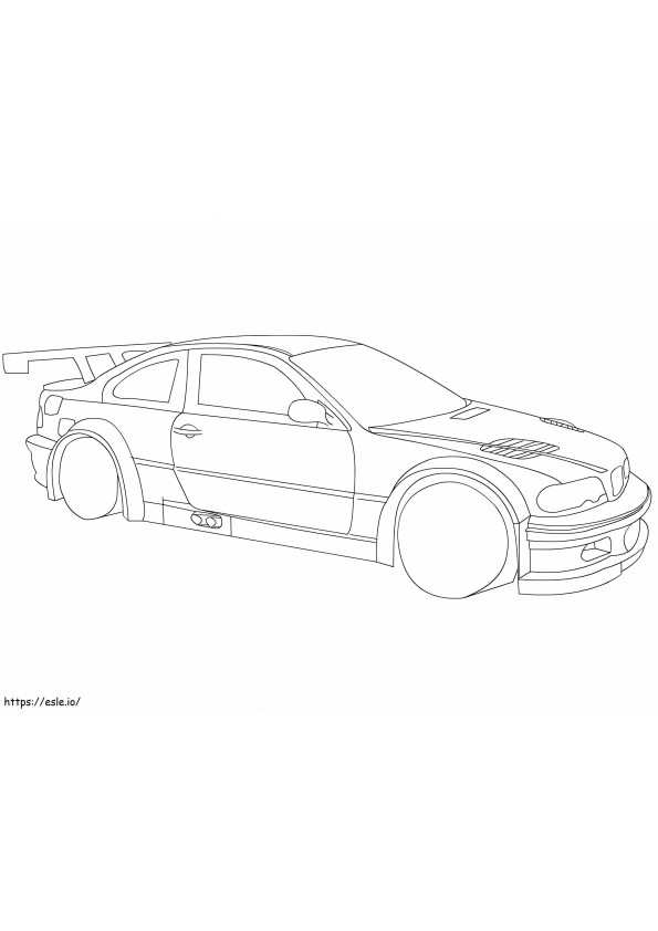 Bmw Racing Car coloring page
